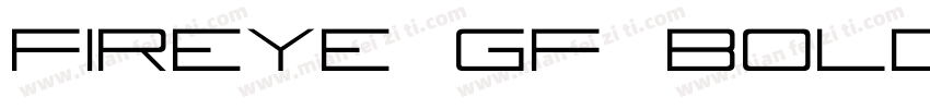 Fireye GF Bold字体转换
